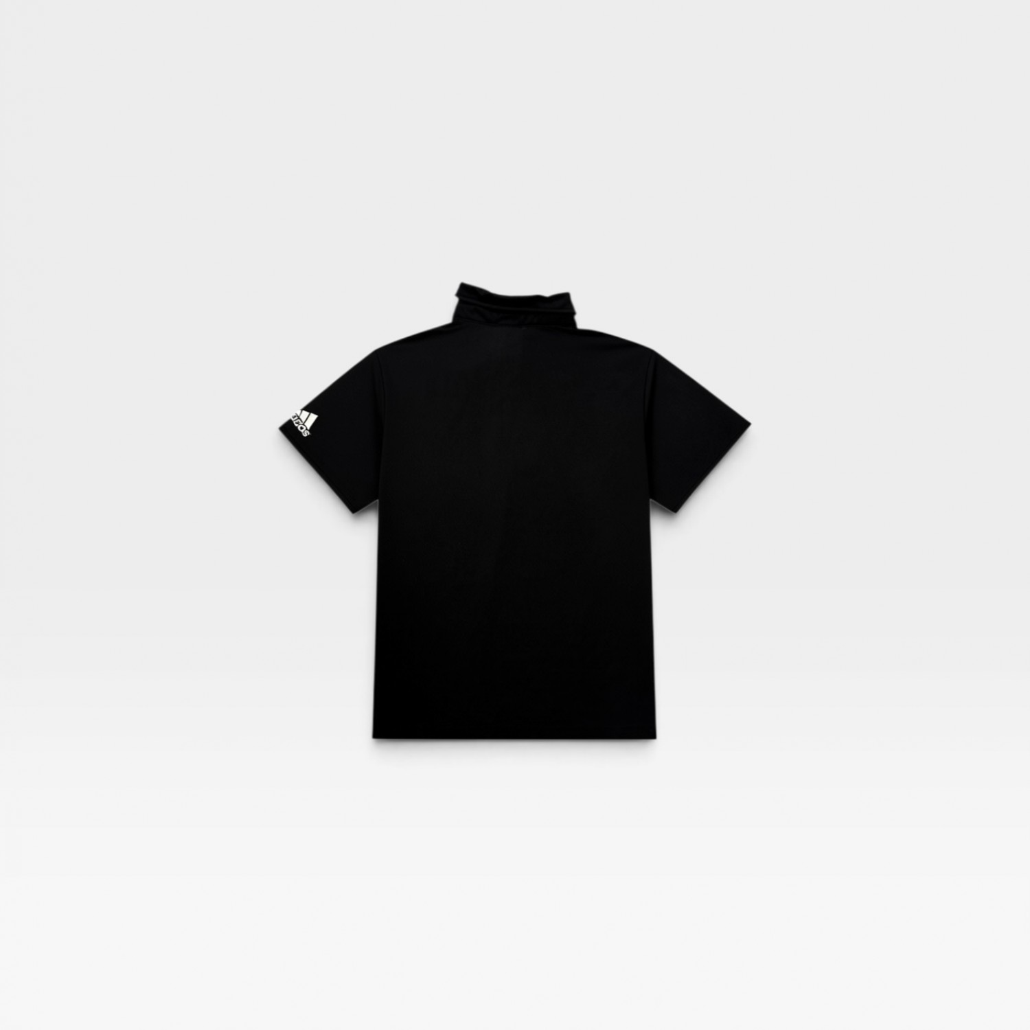 Adidas Black Vintage Polo Shirt – Minimal Sportswear Style